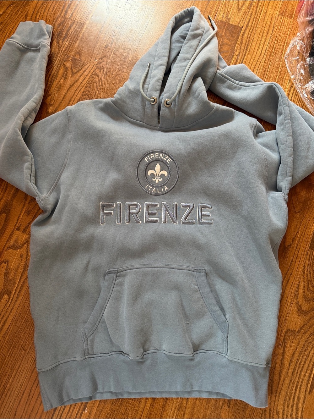 Firenze Italy hoodie sweatshirt size XL slate blue